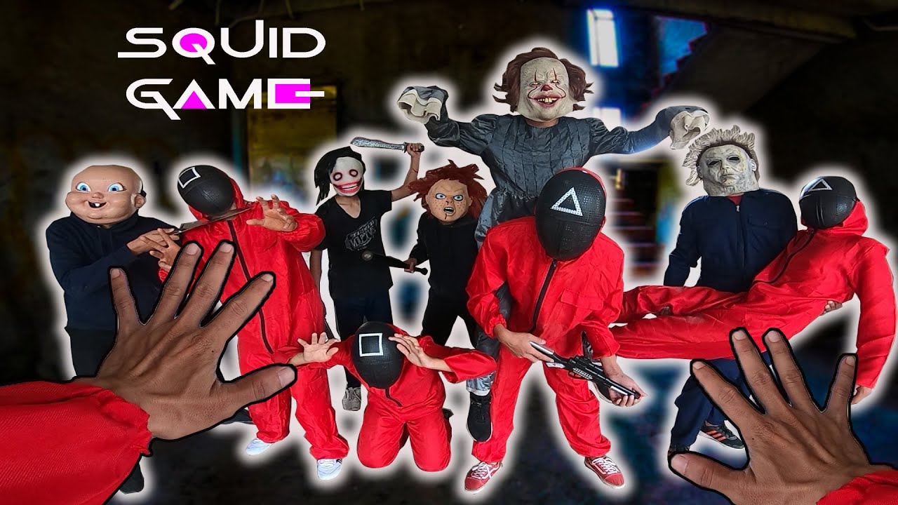SQUID GAME  HUNTED BY CLOWNS ( epic parkour pov chase ) TRUY S&Aacute;T NHỮNG CH&Uacute; HỀ CHƯA KẾT TH&Uacute;C