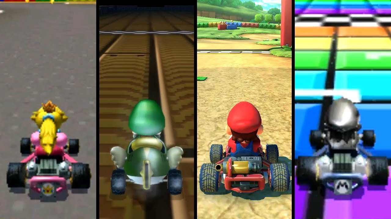 Evolution of Retro SNES Courses in Mario Kart (2005-2019)