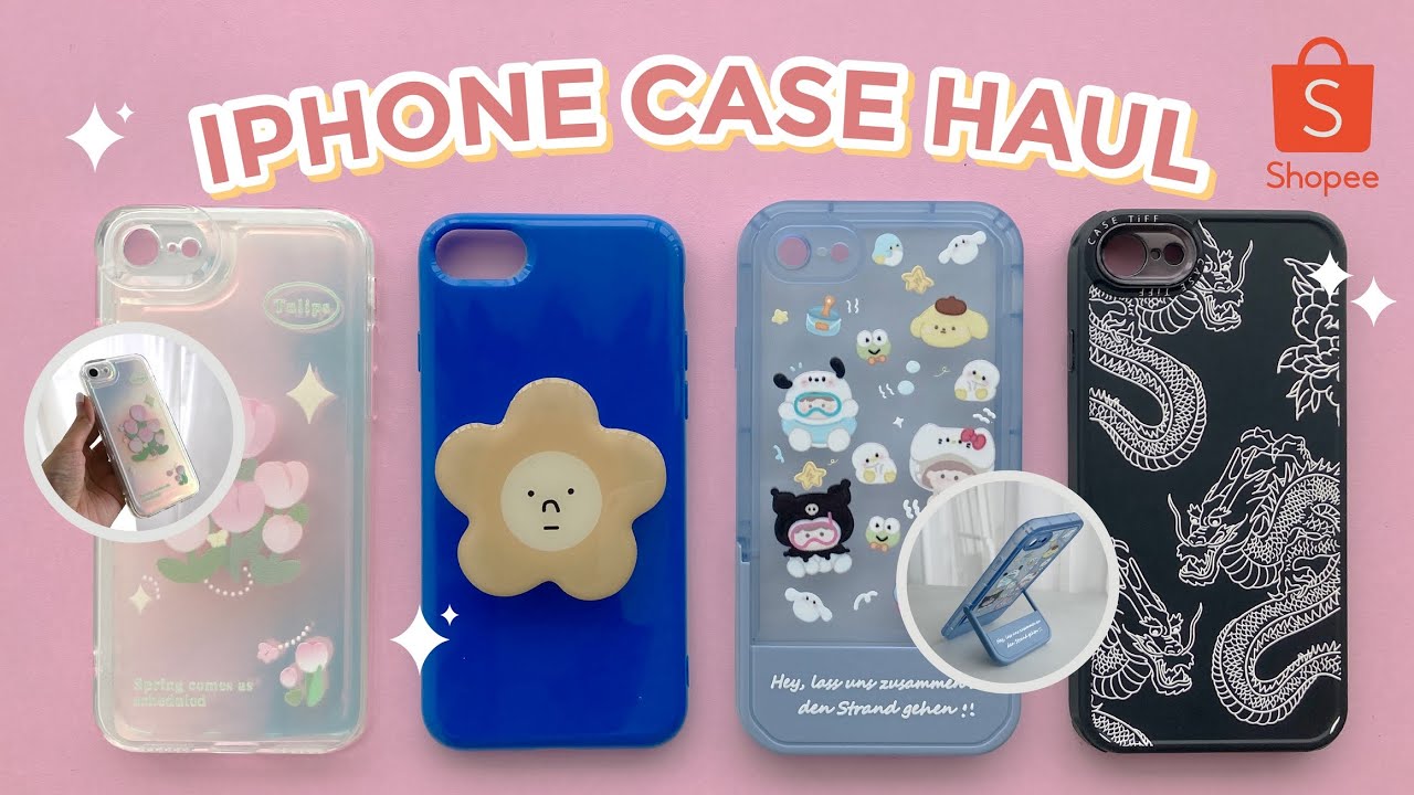 IPHONE CASE SHOPEE HAUL 2022!! (aesthetic dan fungsional!) ✨🙀