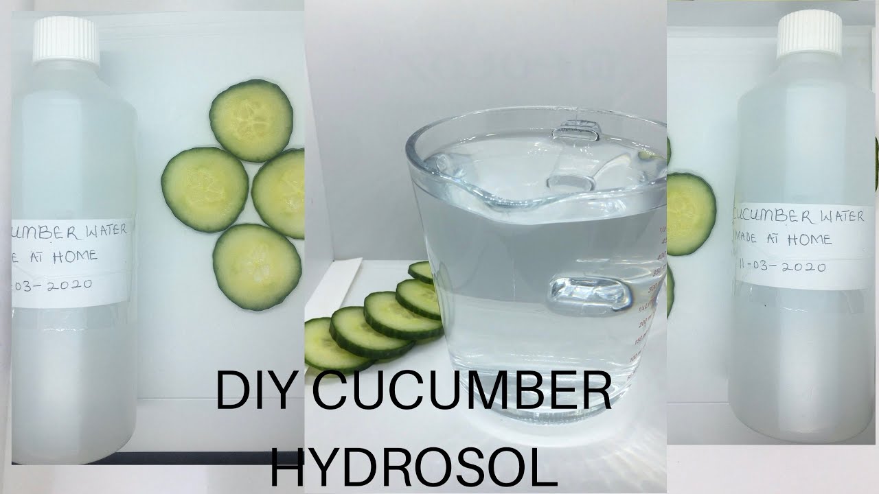 HOW TO MAKE DIY CUCUMBER HYDROSOL FOR SKINCARE PRODUCTS AT HOME
