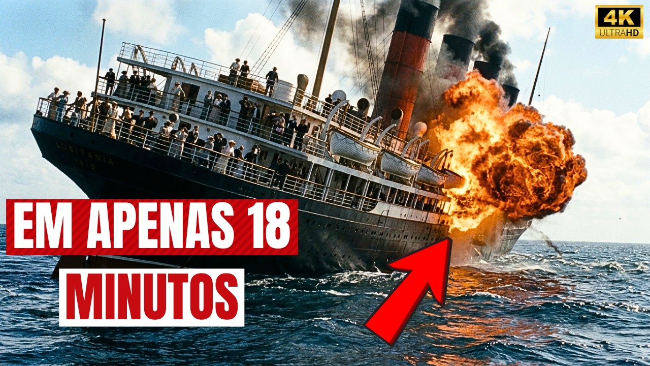 A Explosão que Afundou o Lusitania em Apenas 18 Minutos | 1915