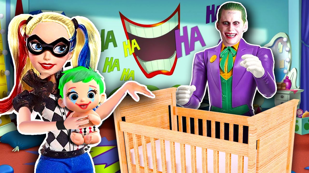 HARLEY QUINN y JOKER forman una FAMILIA  ❤️👶💜 - Juguetes Fantásticos