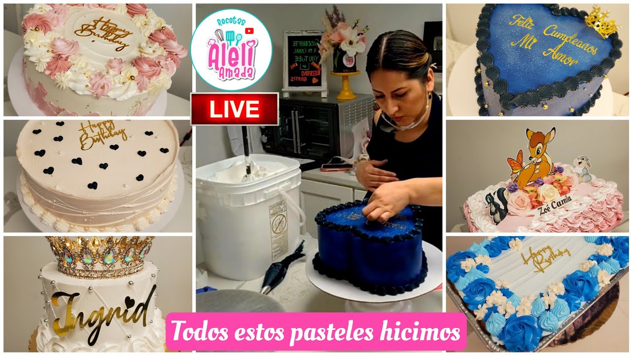 Cómo nos quedarán estos pasteles | Maratón pastelero |decorando pasteles en vivo
