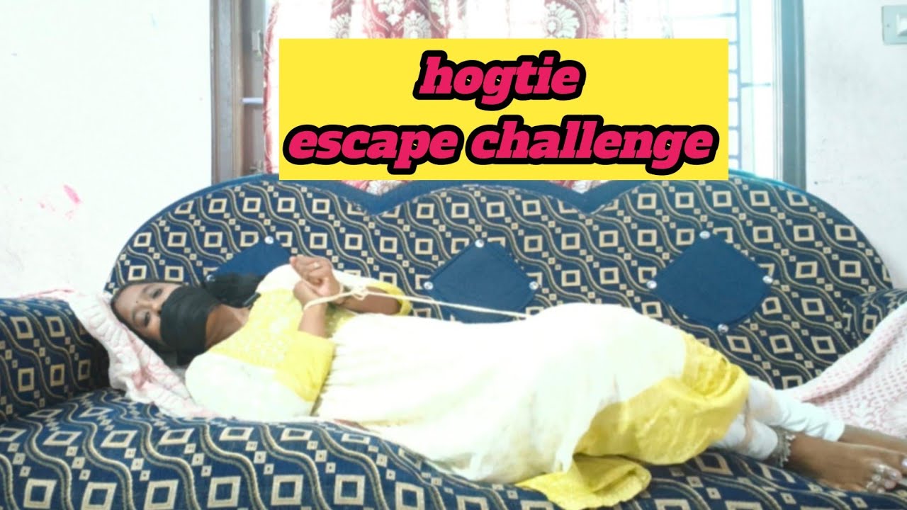 Escape challenge in rope /hogtie challenge /rope escape challenge /gagtalk challenge /dhanas enterta