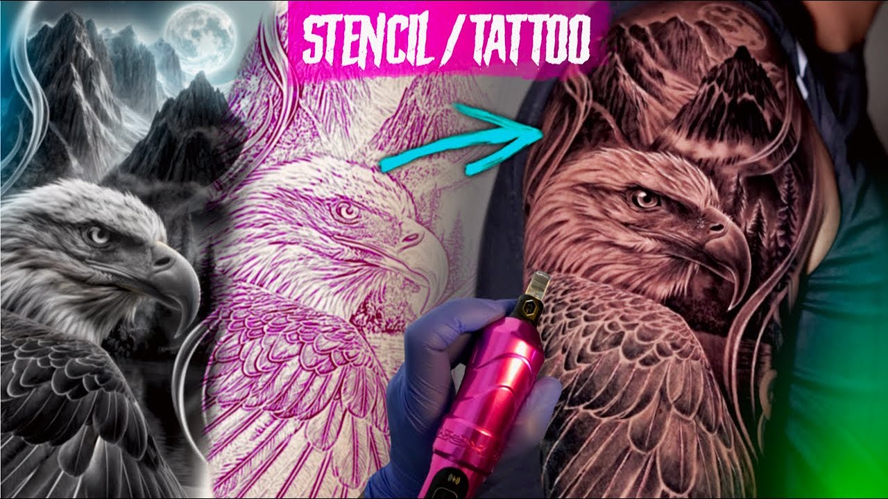 COMO TATUAR UN AGUILA REAL  tattoo Realistic