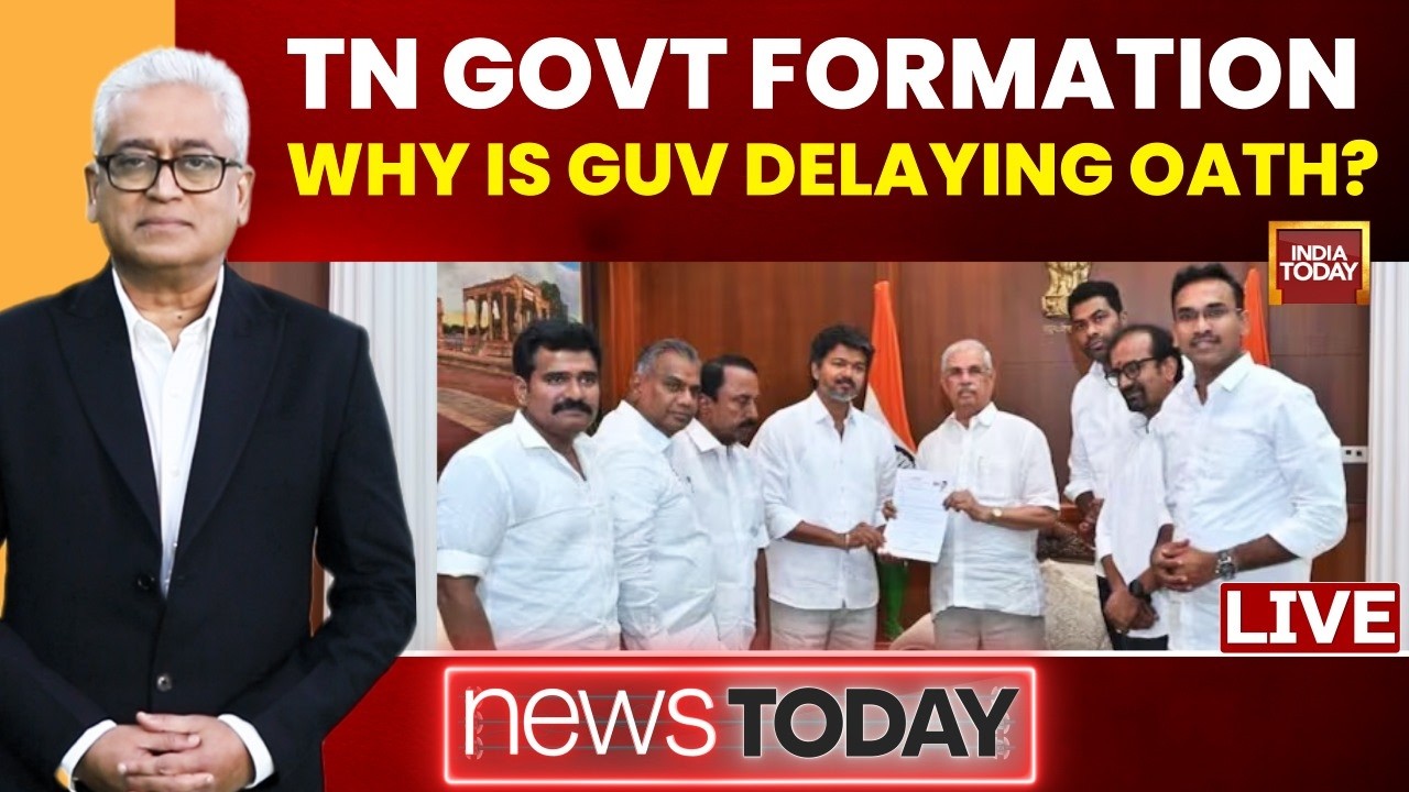 Rajdeep Sardesai LIVE: Tamil Nadu Govt Formation | Why Is Governor Delaying Vijay's Oath? |NewsToday