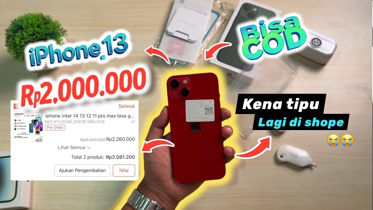 NEKAT COD IPHONE 13 ⁉️ 2juta doang tapi pas di tes ternyata😭😭😭