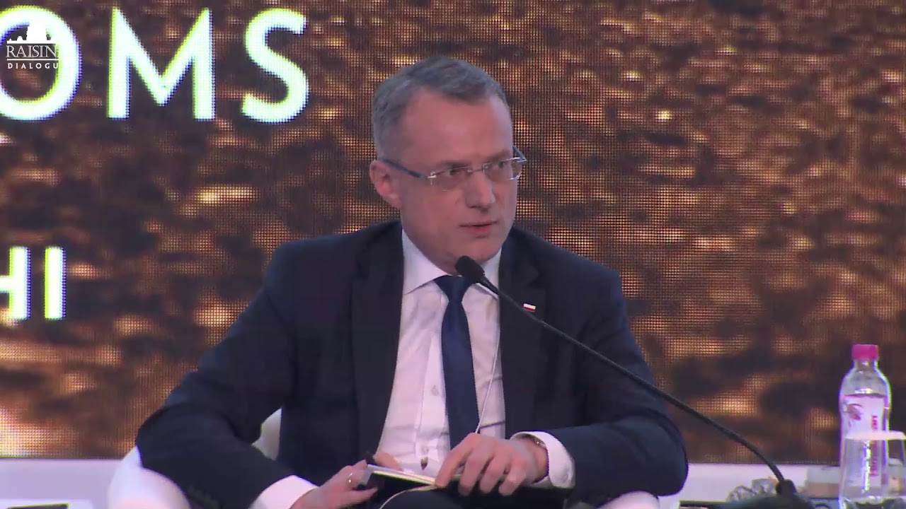 Marek Magierowski, Deputy Minister of Foreign Affairs, Poland speaks during Raisina's Towards EU 2.0