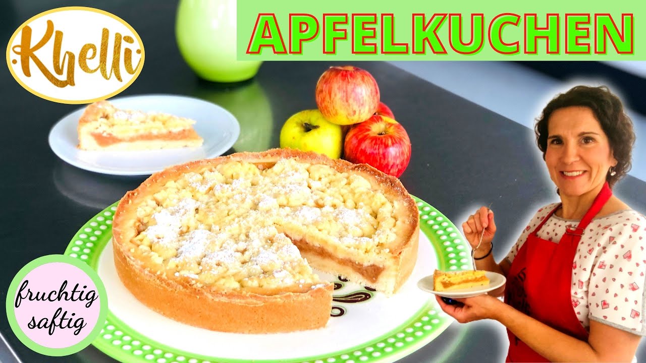 Apfelkuchen mit Streusel/einfach und schnell/fruchtig und saftig/kinderleicht/Khellis Backwelt