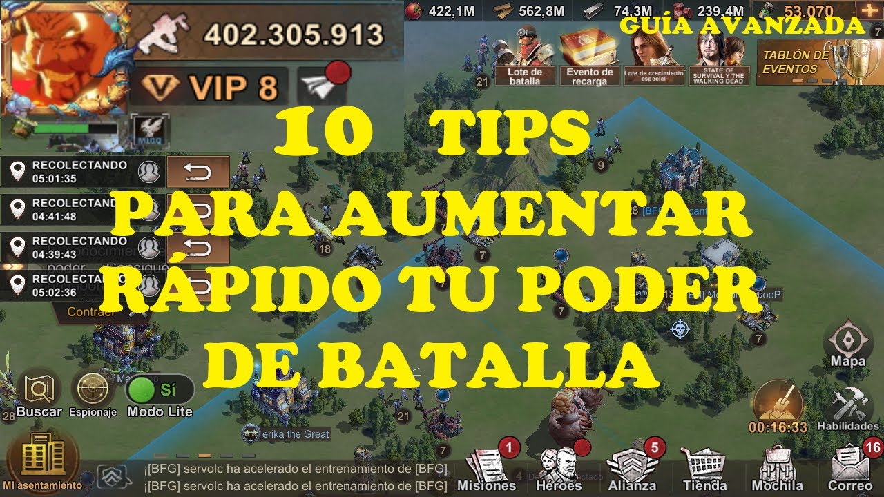 State of Survival: 10 CONSEJOS PARA AUMENTAR TU PODER DE BATALLA, Bien Explicado