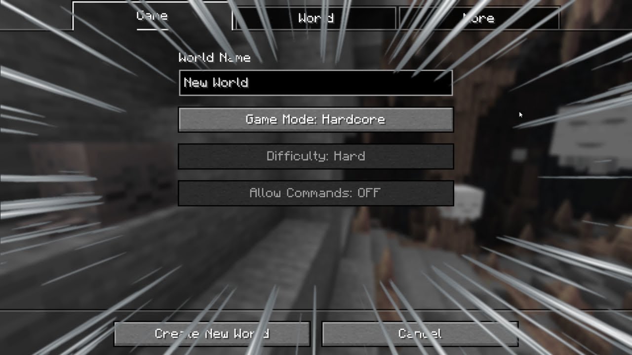 Minecraft Tapi Versi Hardcore