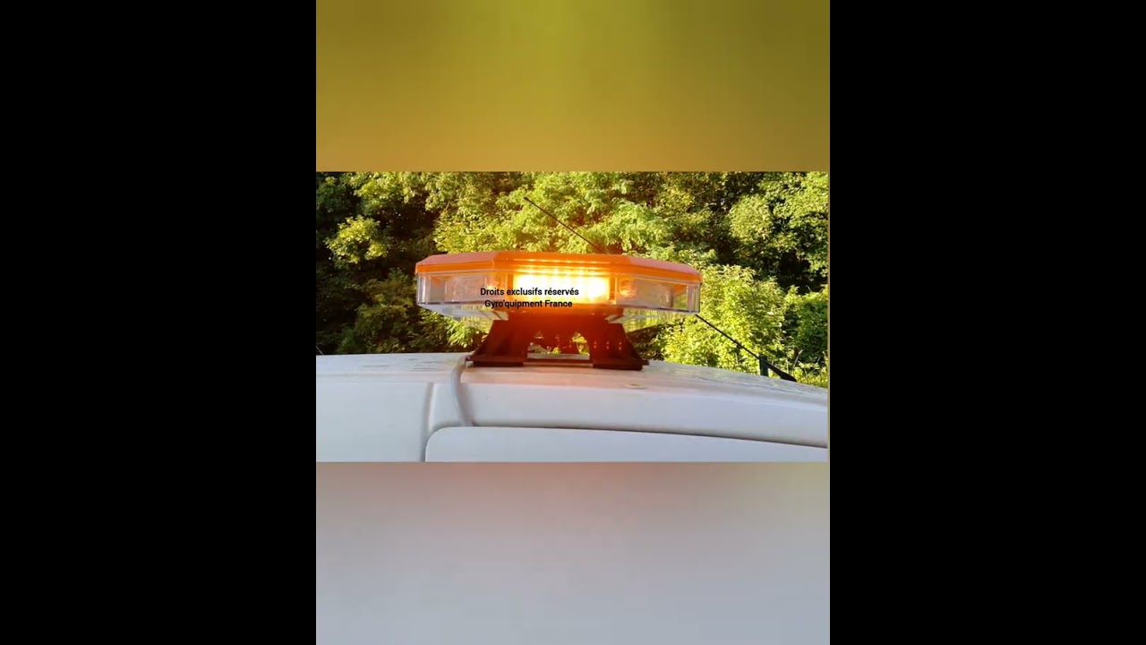 Rampe gyrophare Led 396 W Orange - Service voirie Travaux Publics Dépannage BY GYRO'QUIPMENT FRANCE