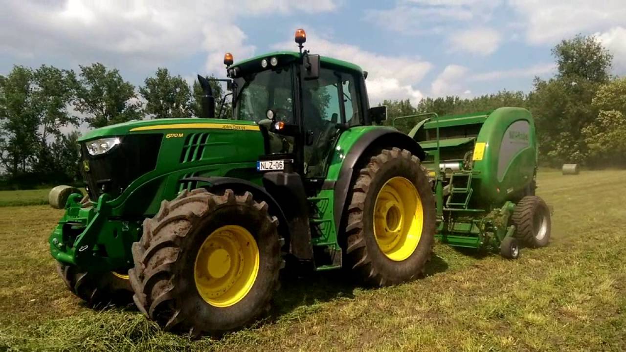 John Deere 6170M+McHale V660 silage lucerne baling (lucerna bálázás)