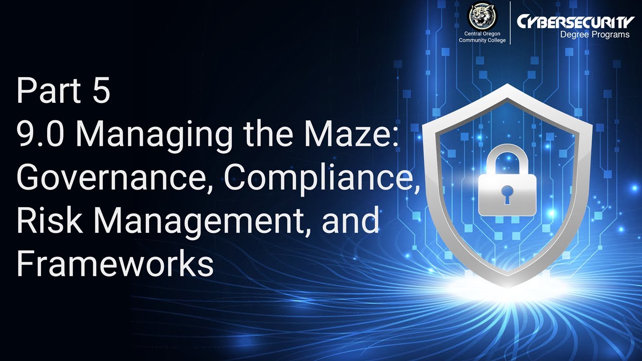 Part 5 - 9.0 Managing the Maze - Governance, Compliance, Risk Management