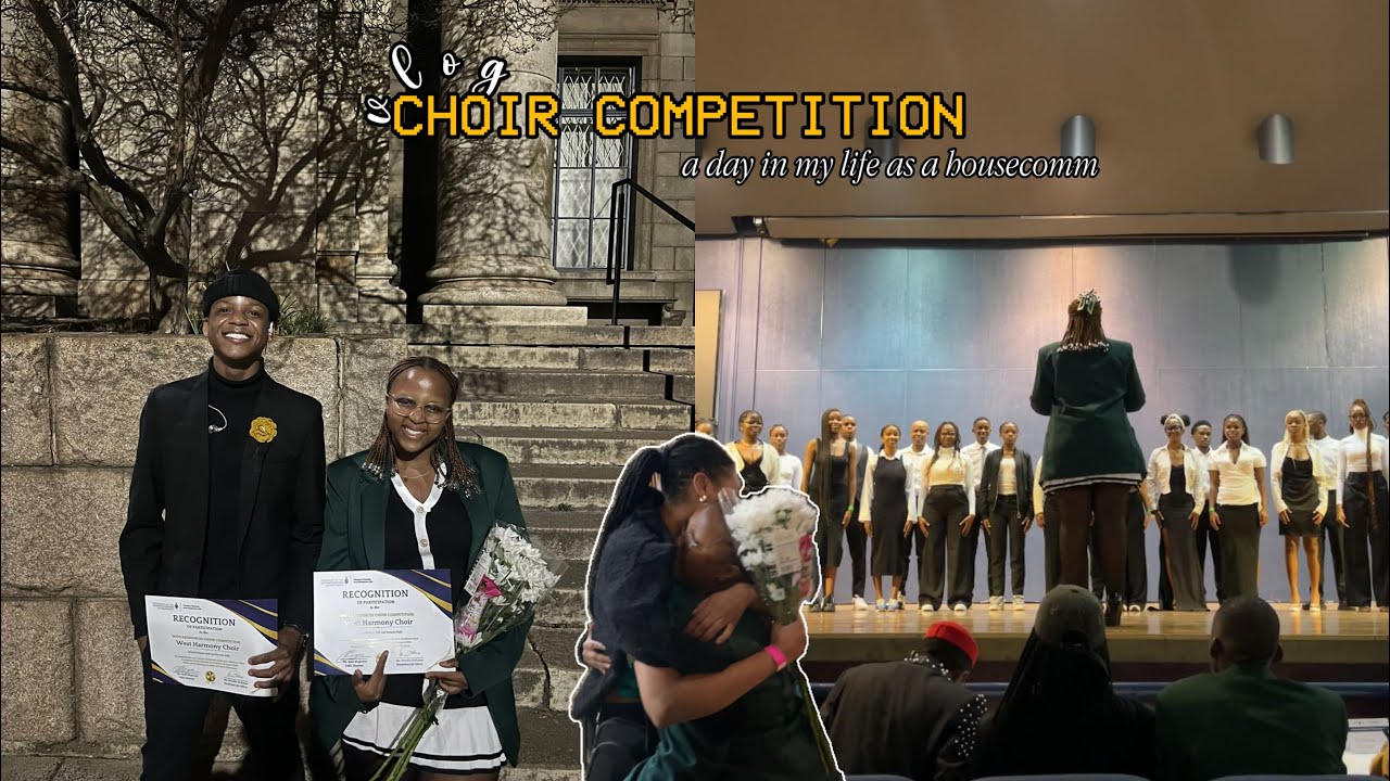 day in my life as a Wits residence housecomm(choir competition vlog) 💐