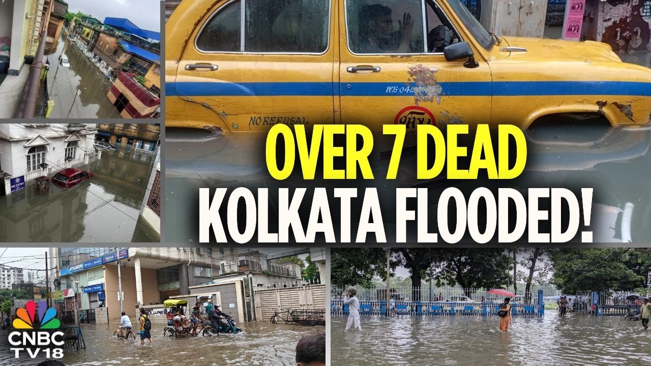 7 Dead As Heavy Rain Cripples Kolkata Ahead Of Durga Puja | Kolkata Rain News | N18V