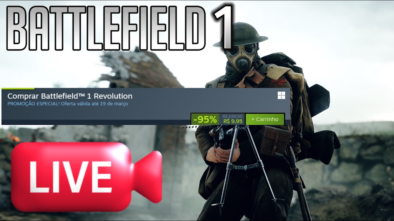🔴𝙇𝙄𝙑𝙀☕Bom dia! Battlefield 1! se torne membro pra ajudar no meu trabalho!
