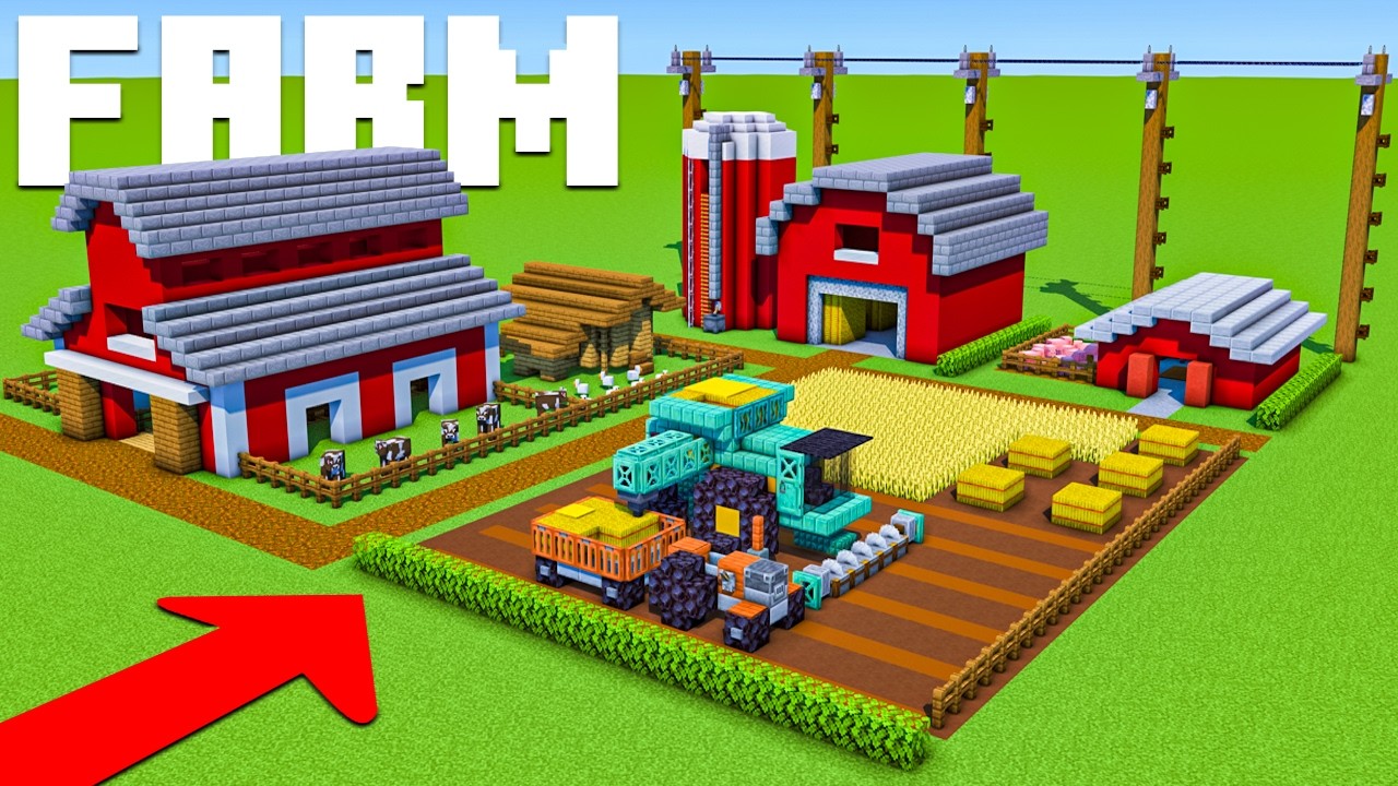 Учебник Minecraft: как построить ферму | Учебник по городу