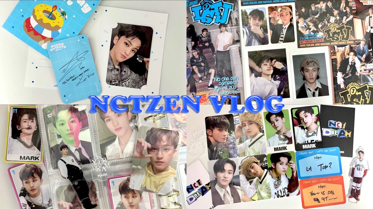 [시즈니 브이로그] HAPPYMARKDAY🎂 • 마크 생일 포카 • ISTJ 포토북 앨범깡 • 드림 아지트 팝업 MD • 더드림쇼2 앙콘 MD • 트레카깡 • 반택깡 • 맠프