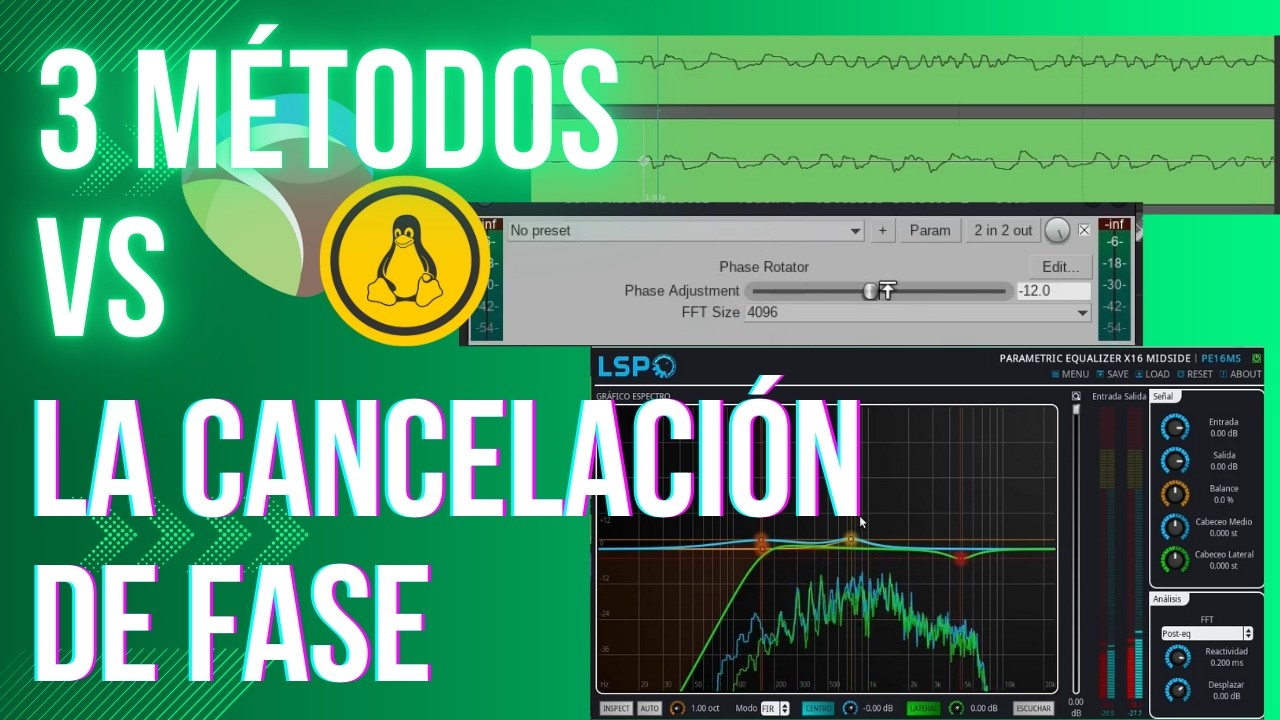 Parte 3 - Solucionar la cancelación de Fase en REAPER | (con rotación de fase y Mid Side EQ).