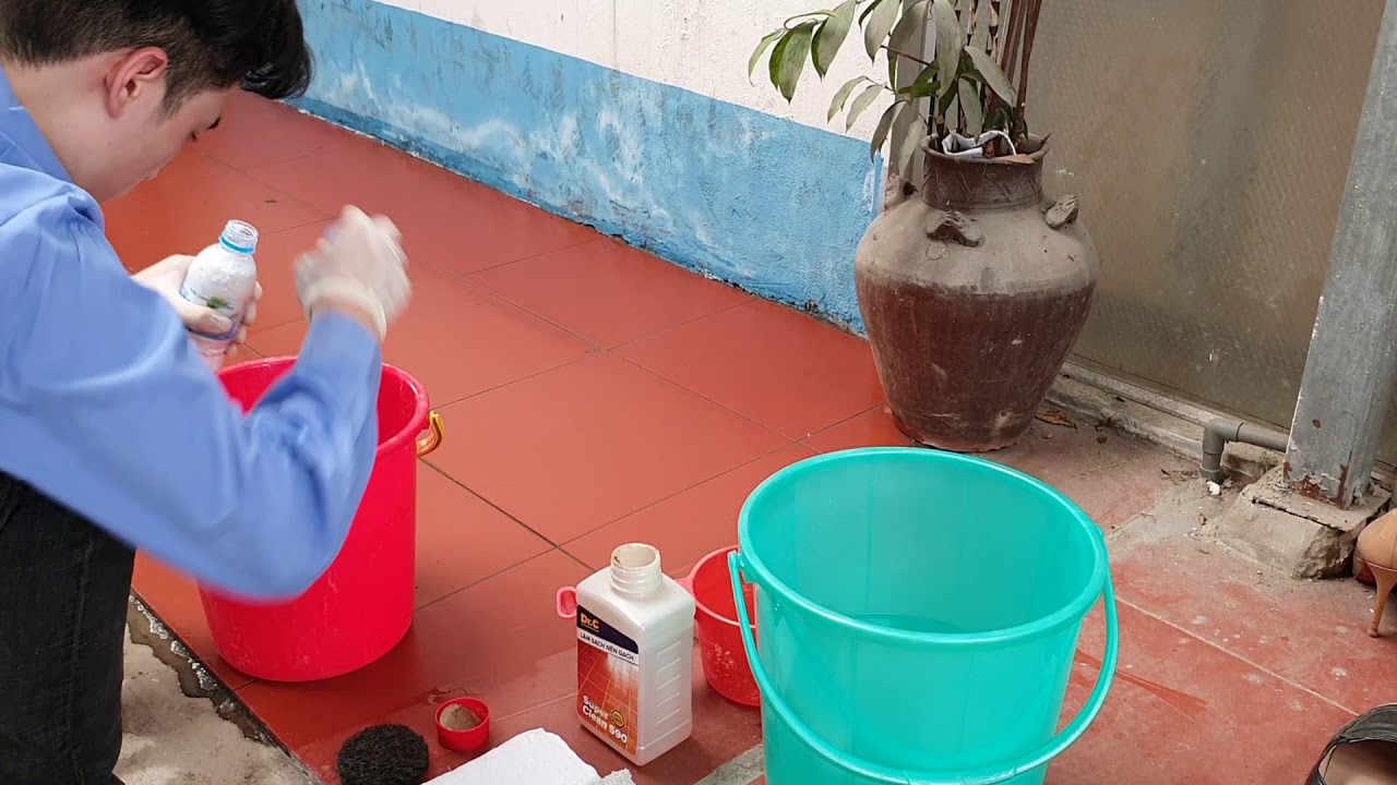 Hướng dẫn làm sạch sàn gạch