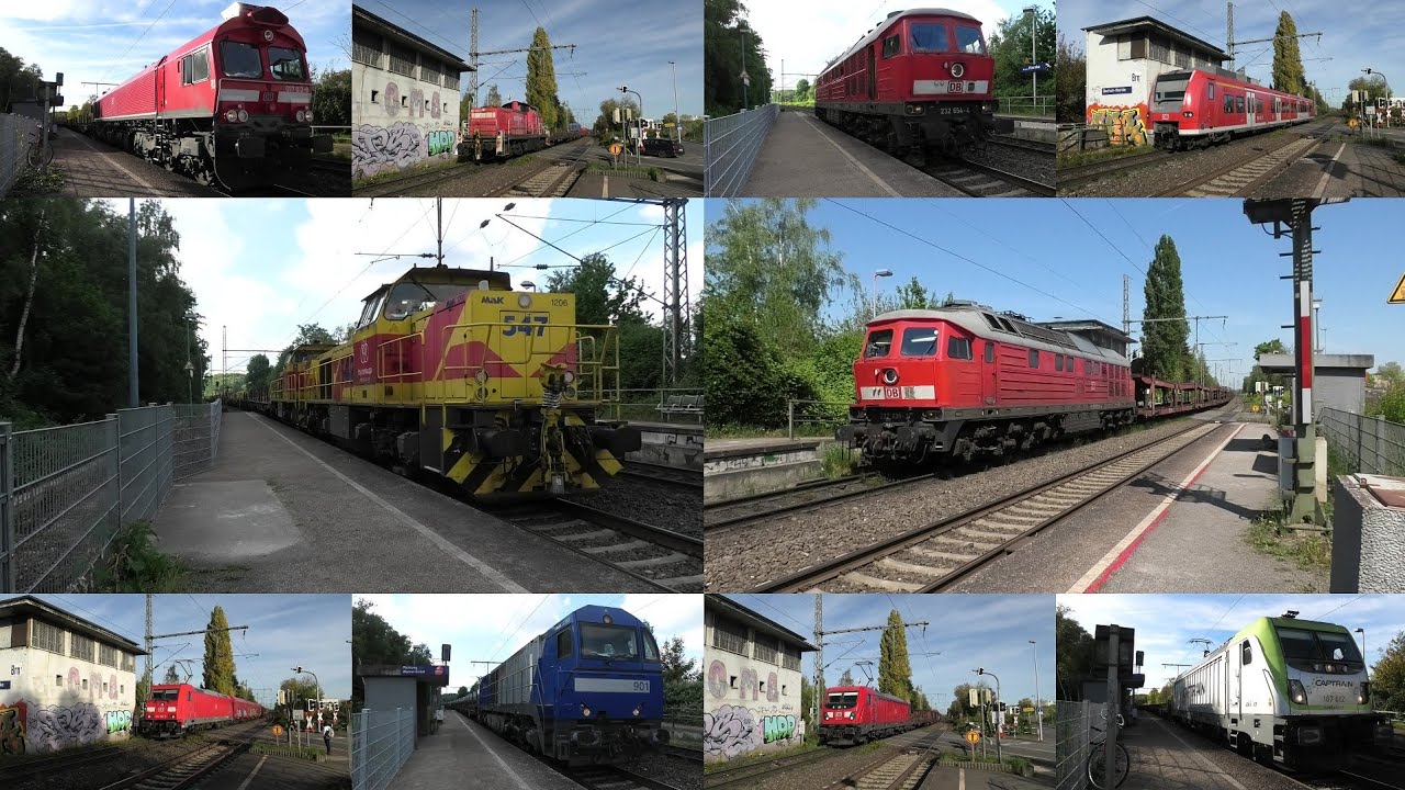 Bahnverkehr in Bochum-Riemke mit Ludmilla, Br 151, TKSE, Class 66 🔴&⚪, V90, Vectron, Br426 und mehr