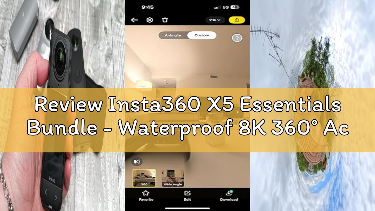 Review Insta360 X5 Essentials Bundle - Waterproof 8K 360° Action Camera, Leading Low Light, Invisibl