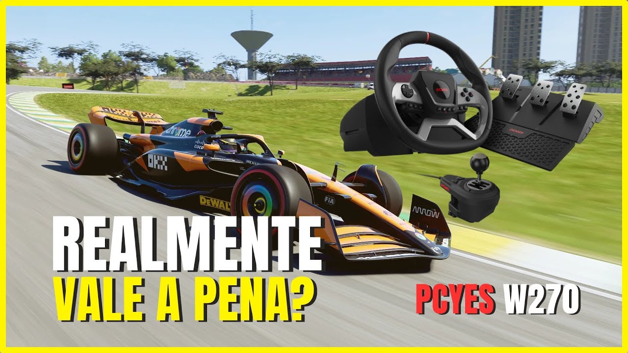 Testando e configurando o Volante PCYES W270 no F1 25