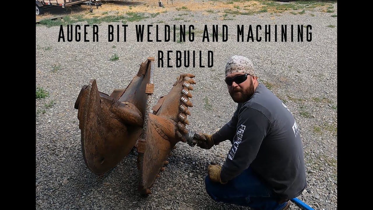 Auger bit welding and machining rebuild