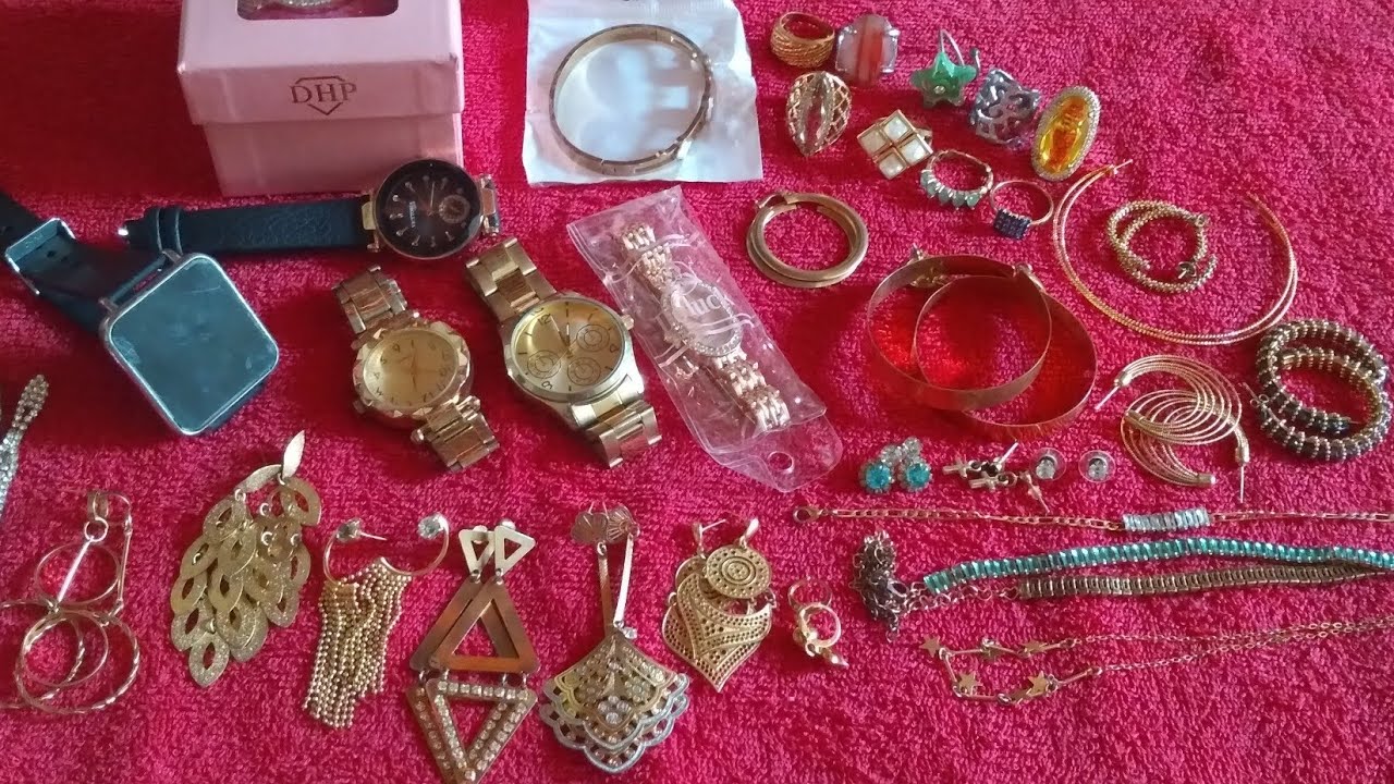 ASMR mostrando minhas bijuterias 💍 💛