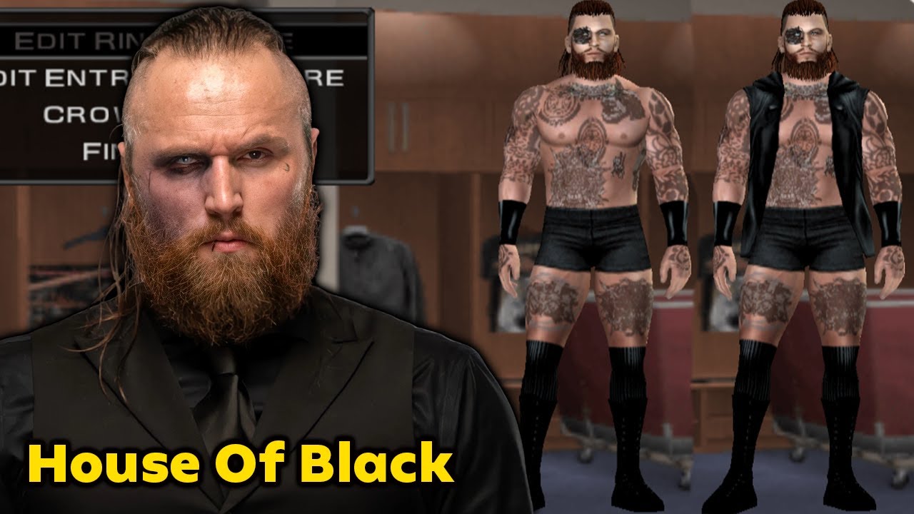 Malakai Black AEW / Aleister Black | How to create a wrestler PS2 Svr2011 CAW Formula