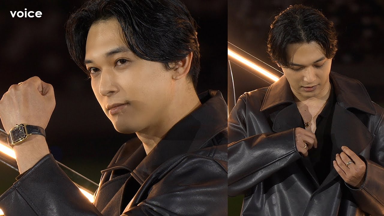 吉沢亮、ファッションにも遊び心　私物のネックレスが映える３色コーデ：カルティエ“TRINITY 100”セレブレーションパーティ