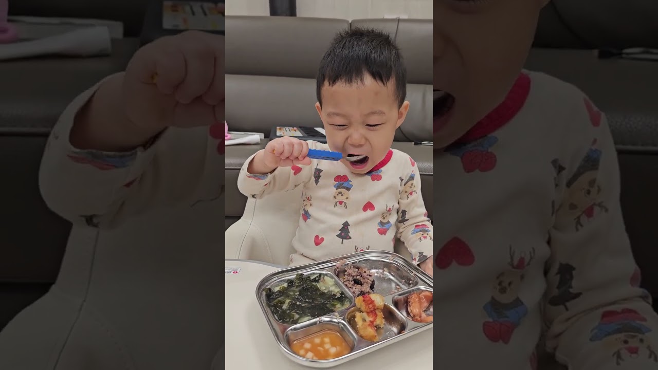 배고픈 아기#급식#먹방#귀여운 아기#cute#baby