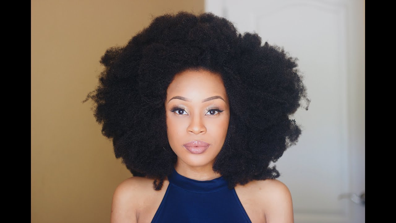 Kinky 4B/4C Fro U-Part Wig Tutorial | HerGivenHair