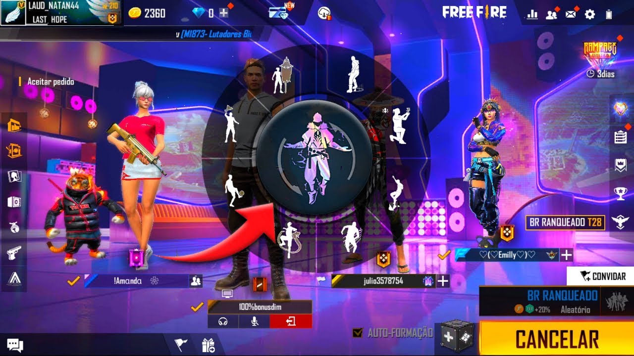 FINGI SER BOOT e USEI O NOVO EMOTE DE TROCAR SKIN !