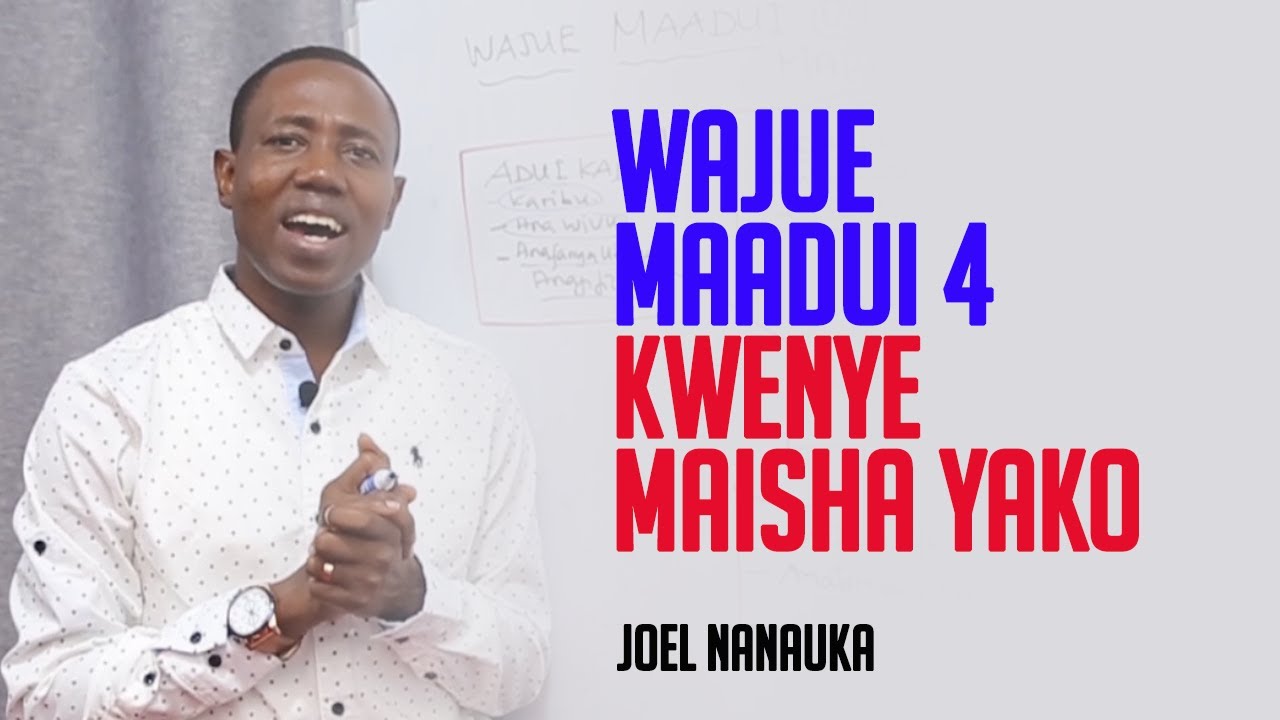 Wajue Maadui 4 Kwenye Maisha Yako