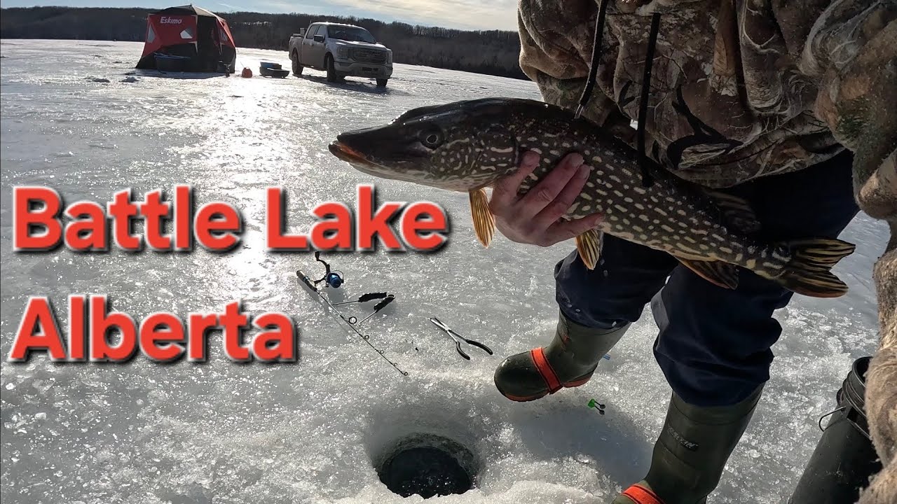Battle Lake Alberta Icefishing Feb 9 2026