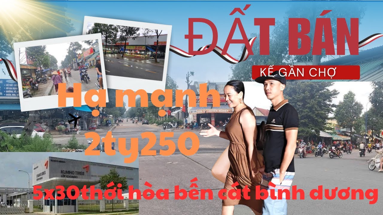 Bán đất 5x30 đường thông dài chợ và trường học kinh doanh buôn bán gias 2ty250 tại bình dương