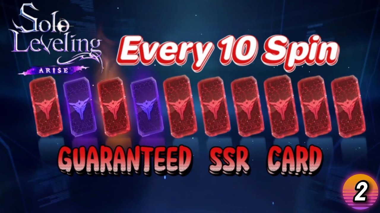 How to Get SSR Card Every Spin//Solo Leveling Arise SSR Trick(custom draw)