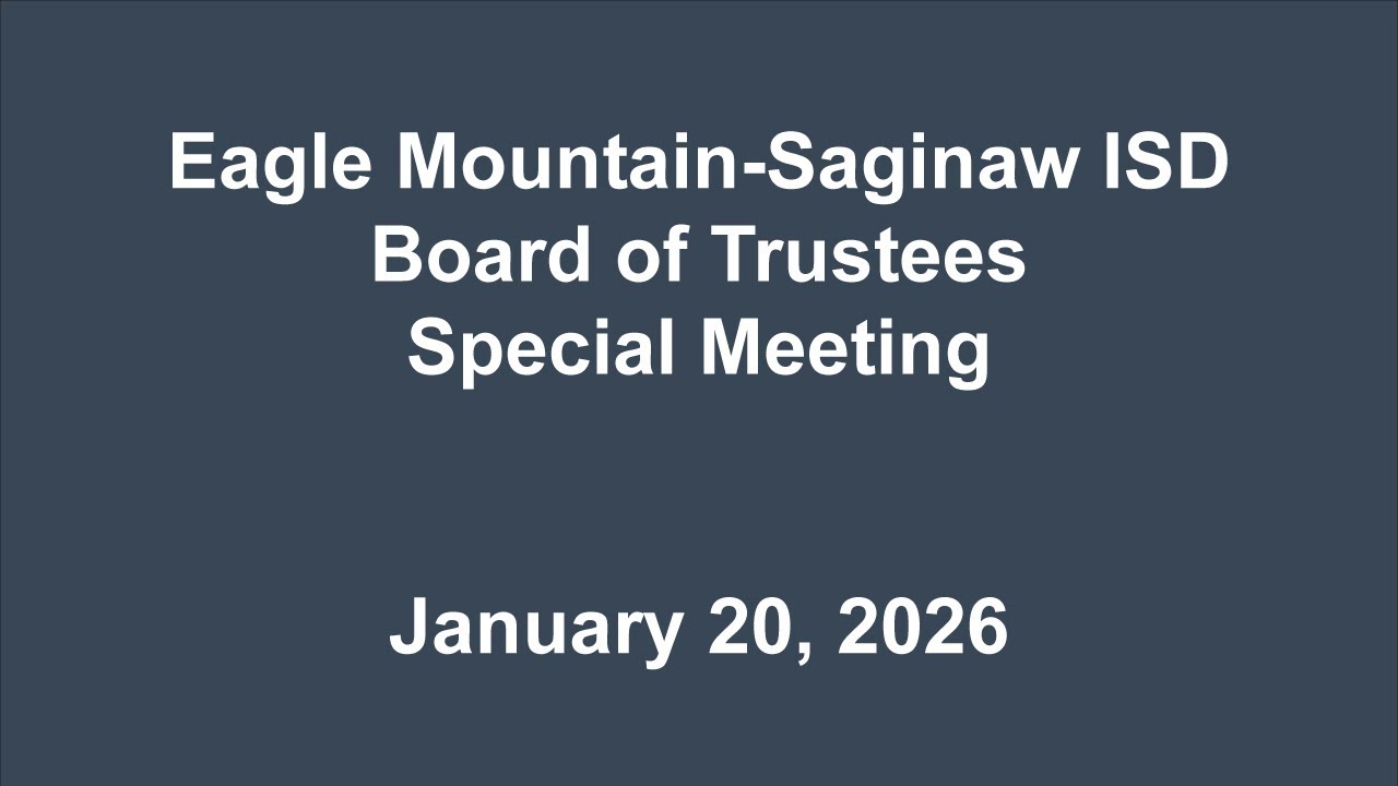 January 20, 2026  Regular Board Meeting