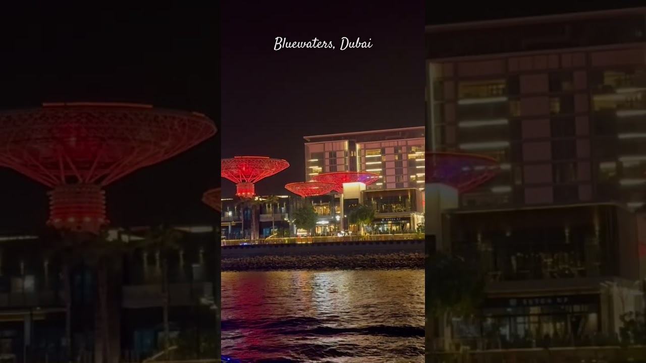 Night scenery of Bluewaters      #bluewaters #dubai #uae