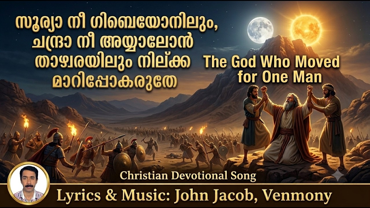 സൂര്യാ  നീ  ഗിബെയോനിലും ചന്ദ്രാ നീ  അയ്യാലോൻ താഴ്‌വരയിലും നിൽക്കII John Jacob, Venmony
