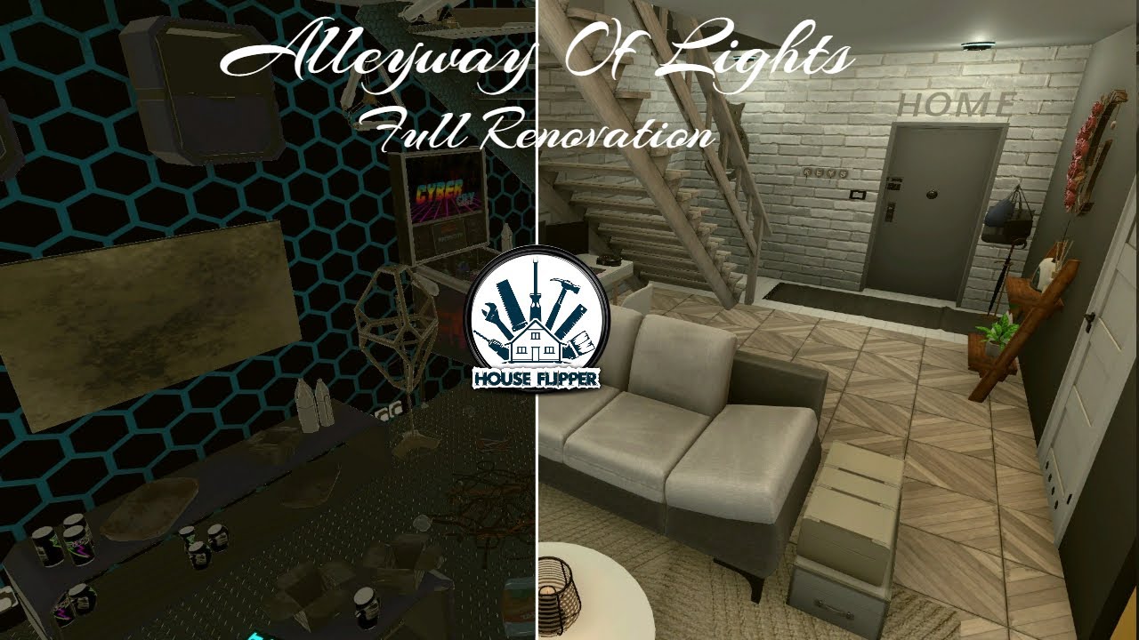 Alleyway of Lights into a Cozy Apartment | House Flipper | Full Renovation