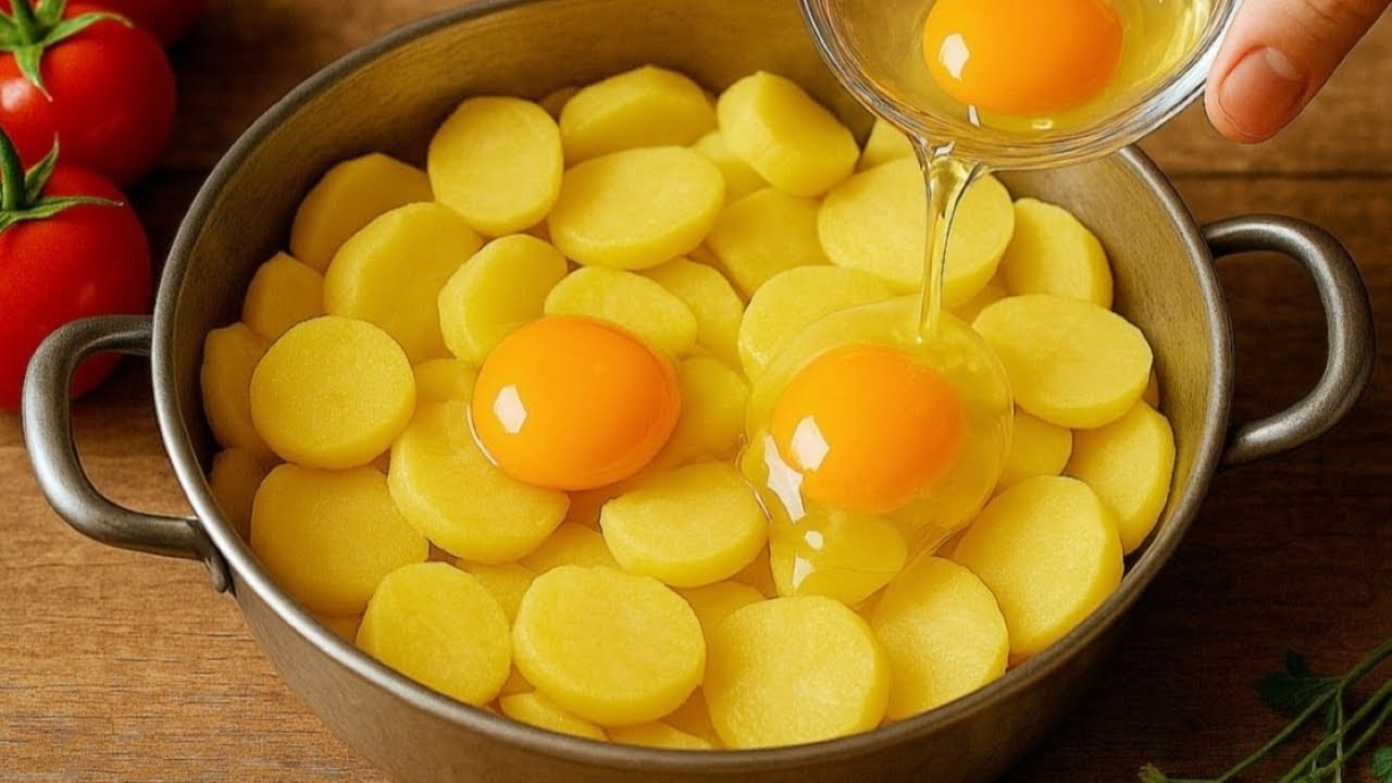 Я беру картошку и яйца. Этот рецепт такой вкусный, что я готовлю его каждую неделю!