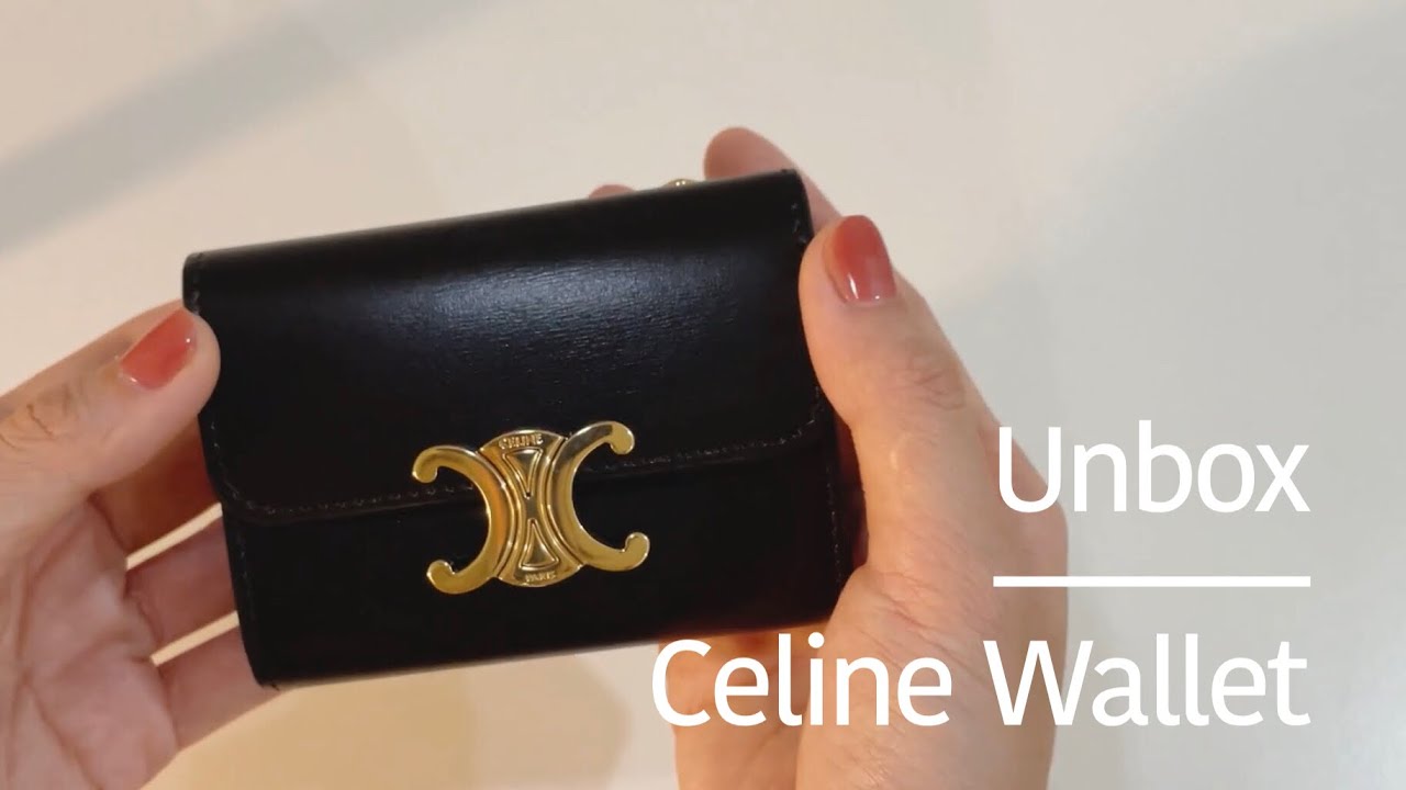 UNBOXING | Celine Compact Wallet กระเป๋าสตางค์สวยหรูดูดีมีระดับ ฟังก์ชันครบจบในใบเดียว by caciinxd
