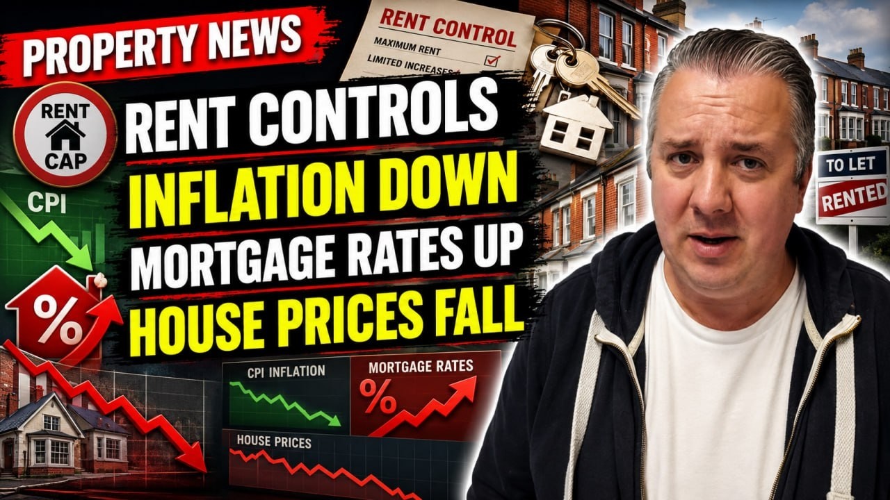 Property News - Rent Controls - Inflation Down - Mortgage Rates UP - House Prices FALL