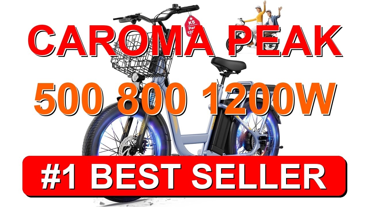 Caroma Peak 500 800 1200W Electric Scooter with Seat 20