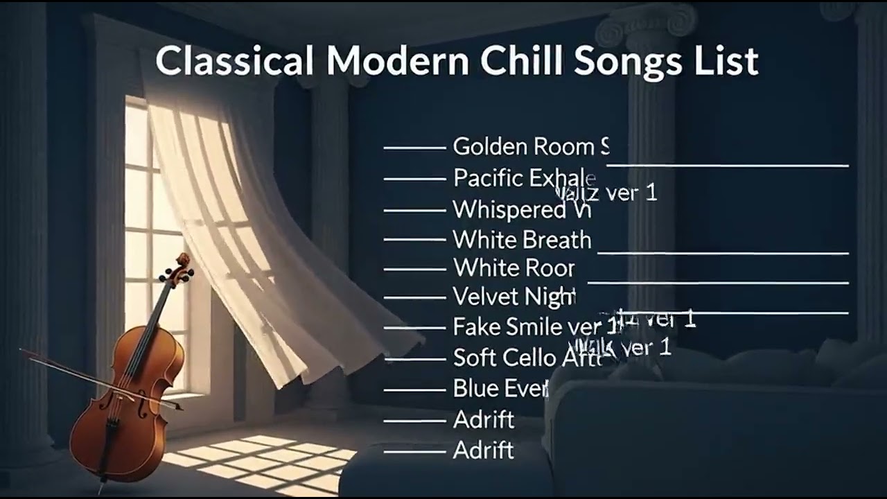 Modern Classical Chillout 🎻 Background Music for Focus