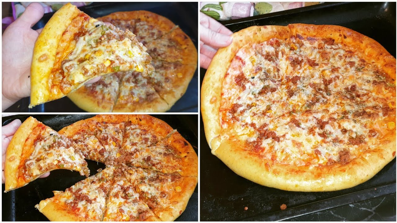 اليوم يشكروك وهما ياكلو🤗بيتزا ناجحة بدون حليب ولا زبدة بعجينة رائعة أحسن من المطاعم مع أسرار نجاحهاز