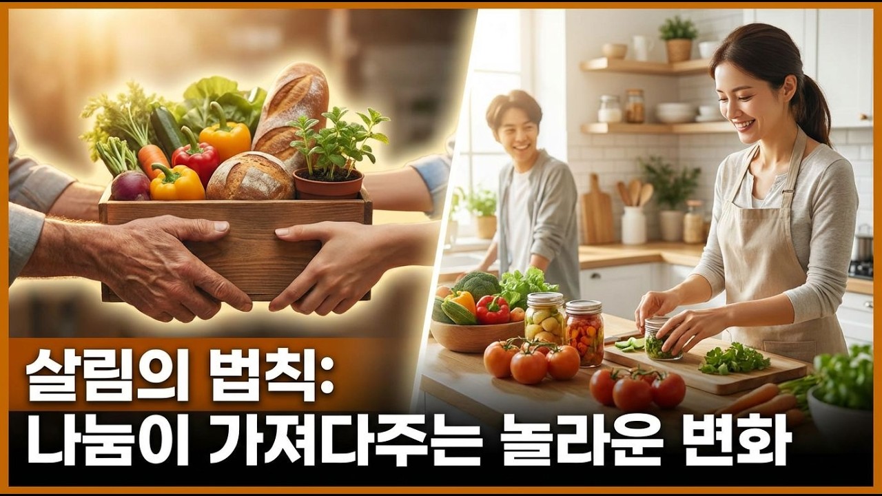 💖살림의 법칙: 나눔이 가져다주는 놀라운 변화, 인생을 풍요롭게 하는 비결 #나눔 #법칙 #인생명언 #생활지혜 #시니어